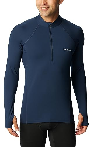 Couche de base à manches longues demi-zippé pour Homme, Midweight Stretch