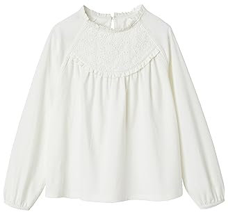 VERTBAUDET T-Shirt-Bluse mit englischen Stickereien, Mädchen, pale pink, 12 Jahre