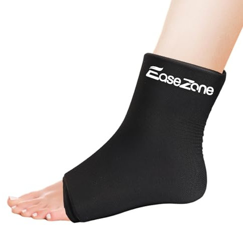 EaseZone Poche de Glace Cheville Pied Gel, Chaussette Cheville Froid Gel, Pied Froid Gel, Chaussettes de Glace de Gel pour la Fasciite Plantaire, Tendinite d'Achille, Arthrite, Cheville enflée