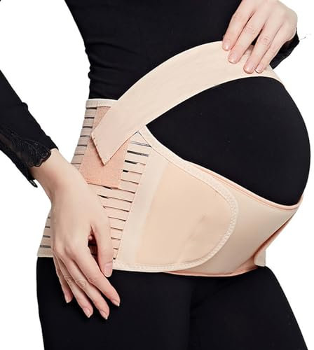 Schwangerschaftsgurt Bauch Gürtel Mutterschafts Gürtel für Schwangere Stürzt Taille und Bauch Dehnbares,Atmungsaktives Material,Kann Rücken Beckenbodenschmerzen Lindern und Unterstützen (Hautfarbe)