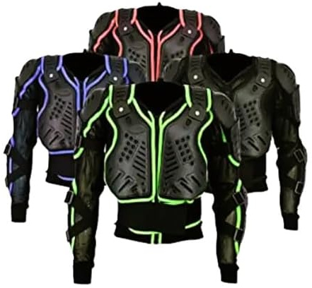 RKsports Kids Motocross Motorcycle Jacket, CE Armoured Body Protection