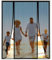 Moustiquaire Baie Vitree Coulissante Magnétique,Noir Moustiquaire Magnétique pour Porte,Deux côtés ouverts Rideau Porte Anti Insectes Mouche Moustique, pour Couloirs, Portes,120(30/60/30) x210cm