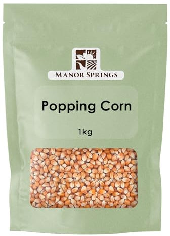 Popping Corn 1kg Party Snack Subtly Delicious Premium Quality by Manor Springs