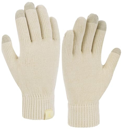Bequemer Laden Mujeres Invierno Guantes Termicos Tactiles Chenille Puños Elásticos Guantes de Punto para El Frío Regalo Mujer
