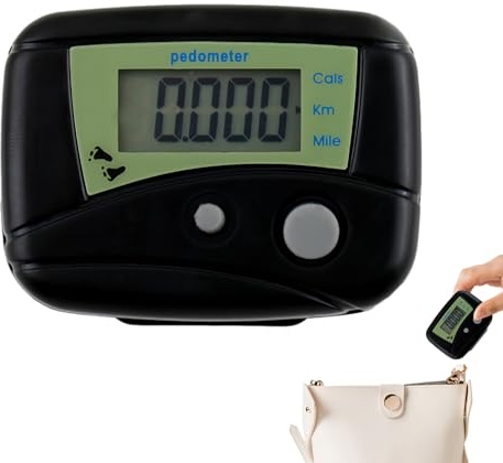 Contador De Pasos para Caminar - Contador Digital con LCD,Registro de Distancia para Caminar Correr Nadar Deporte | Exterior Viaje Interior