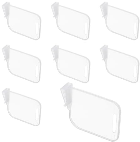 QUARKZMAN 8 Pezzi Divisorio per Frigorifero, Divisori Organizzatori Regolabile Divisore per Laterale Cassetto Porta Ferma Bottiglie Condimenti Bevande Uova Frutta Casa Cucina