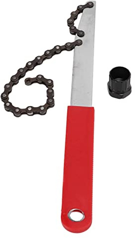 AIToWisely Bike Chain Whip Tool Kit, Non Slip Bicycle Cassette Removal Tool, Professional Bike Chain Repair Tool with Ergonomic Handle, Compatible with 8 9 10 Speed Freewheels and Cassettes f