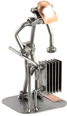 Steelman24 I Schraubenmännchen Heizungsinstallateur I Made in Germany I Handarbeit I Geschenkidee I Stahlfigur I Metallfigur I Metallmännchen