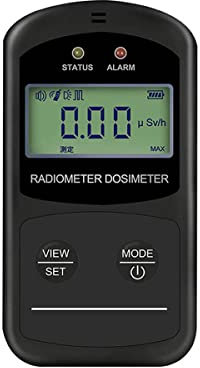 GENYS Smart Nuclear Radiation Detector Geiger Counter,Alpha Beta Gamma Rays Tester,Portable Digital Meter Personal Personal Dosimeter with 4 Alarm Modes, Multi-colored