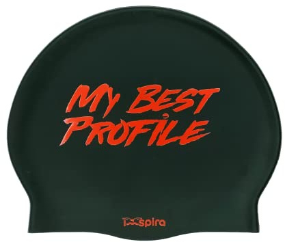 IMSPIRA Gorro Natacion Silicona Adulto Nino my Best Profile Gorra Natacion Unisex Gorro Piscina Entrenamiento intensivo Gorros Piscina Divertidos Waterpolo aquagym Accesorios Junior Juveniles