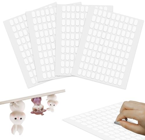 400Pcs Points de Colle Double Face, Gel Adhésif Amovible, Mastic d'Affiche Pour Montage Artisanal (0.51 X 0.31 Inch)