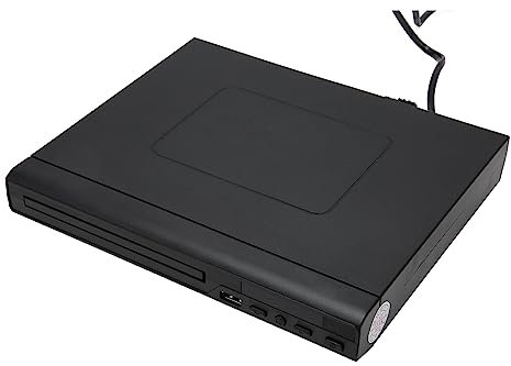 Mini Lettore DVD, Lettore CD DVD USB Compatibile con DVD R, DVD RW, JPEG, CD R e CD RW, 720P HD, Canale Audio 2.0, per TV di Casa (-2610230188512)