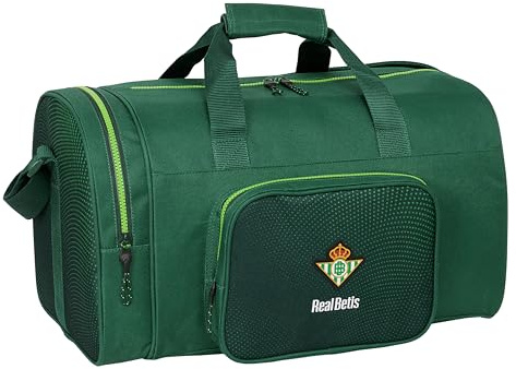 Safta Real Betis BALOMPIÉ - Barnsportväska, ryggsäck, idealisk för barn i olika åldrar, bekväm och mångsidig, kvalitet och styrka, 47 x 27 x 26 cm, grön, grön, Estándar, tillfällig