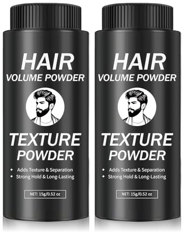 QIUFSSE Hair Styling Powder for Men & Women,Lightweight & Volumizing Hair Texture Powder with Natural Matte Finish,Strong Hold & Long-Lasting polvo texturizador para cabello hombre (2PCS)