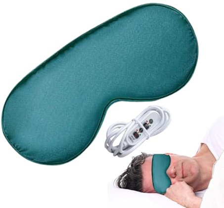 Mppchhn Parche Ocular Térmico | de Dormir con Vapor y 3 Niveles de Calor | Antifaz de Compresa Caliente Bloqueador de Luz para Cuidado Relajante, Relajación, Sueño, Meditación y Noche
