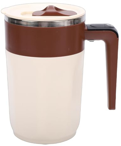 Topiky Tazza da caffè Ricaricabile con Agitazione Automatica con Display della Temperatura, Tazza con Agitazione Magnetica Automatica da 400 Ml per tè e Cioccolata Calda, Bicchiere da Viaggio