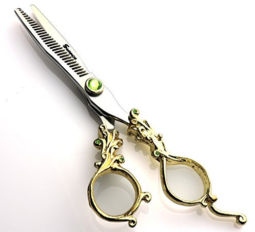 Ciseaux de coiffure 6 'Coiffeur 400 C haute Dureté Acier Outil Professionnel de modelage Ciseaux à effiler