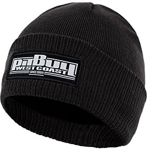 Pit Bull West Coast - Winter Beanie ONE TONE BOXING Black - Black
