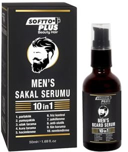 Softto+Plus Siero da uomo 10 in 1 – cura all-in-one per una barba sana