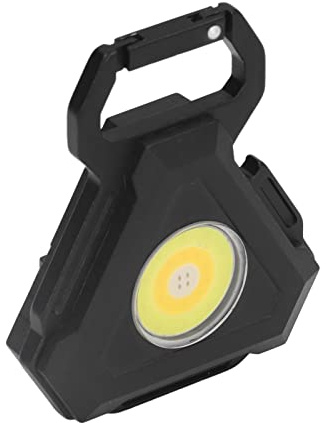 YWBL-WH Linterna Magnética de Bolsillo COB, Mini Linterna con Llavero COB 7 Modos de Luz 500 Lm Carga USB Luz de Bolsillo Portátil LED Linternas Pequeñas y de Mano