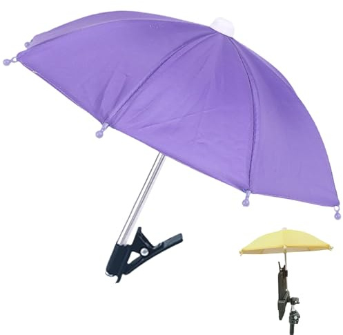 GZYLCH Phone Umbrella for Sun, UV Protection Phone Umbrella, Universal Adjustable Phone Stand Umbrella for Phone,Stand Sun Visor, Sun Shade Cover Cell Phone Umbrella Sun Shade,Purple
