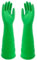 Qilerongrong di Guanti in Gomma per Lavare i Piatti in Cucina, Guanti di gomma lunghi, guanti da piatto, guanti di pulizia in gomma guanti da piatti riutilizzabili impermeabili (Verde, 45cm M)