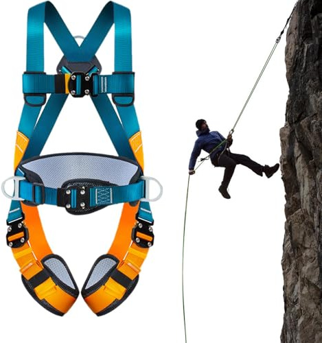 Imbracatura anticaduta - Imbracature di sicurezza per protezione anticaduta, Imbracature da tetto, Cinture per arrampicata sugli alberi | Imbracatura di sicurezza migliorata, imbracatura da costruzion