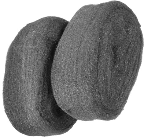 GLEAVI 2pezzi Coarse Steel Wool Per Pulizia e Lucidatura Rimozione e Finitura Professionale Per Uso Domestico e Industriale