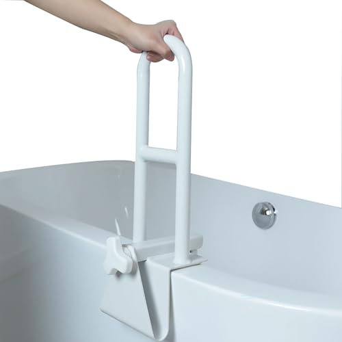 Barre d'Appui Baignoire Senior Réglable,Aides à l'Entrée Et à La Sortie Du Bain,Capacité De Charge De 150 Kg,Convient Aux Personnes Âgées,Femmes Enceintes,Enfants,Personnes Handicapées,Etc.