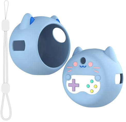 Étui de Protection en Silicone pour Punirunes Jouet Numérique Interactif, Housse Anti-Chute et Anti-poussière pour Punirunes Animaux de Compagnie Électroniques Virtuels Accessoires (Bleu)