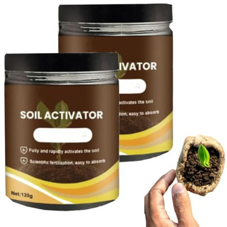 Activateur Soil Pro, engrais professionnel pour farine d'os, trésor activé par le sol, activateur de sol organique et engrais pour plantes, pelouses et jardins (2 PCS)