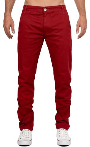 Cipo & Baxx Herrtygbyxor – Slim Fit & Regular Fit | Stretch bomullsblandning | Ventilerande och bekväma | Chino och avslappnade byxor för kontor, fritid och vardag | snygg och mångsidig att kombinera