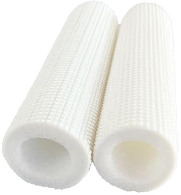 Tubo Isolante Schiuma, Guaina di Isolamento per Tubi dell'acqua Calda e Fredda, Guscio Tubolare Antigelo, Copertura Isolante Flessibile, ID 16/20/25/32mm, Sp 7mm(bianco,ID 20mm)