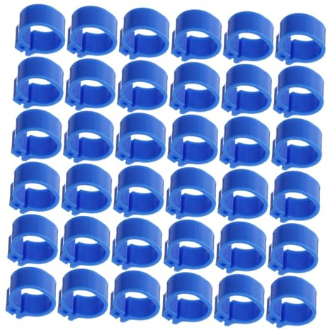 JOINPAYA Anneaux pour Pigeon 10mm 100 Pièces Plastique Robuste pour Marquage De Coqs Et Identification d'oiseaux