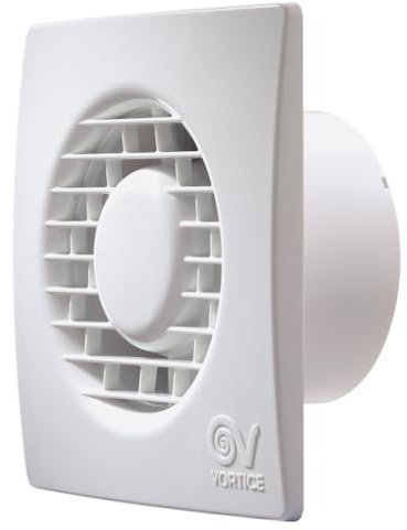 Vortice 11124 'Punto Filo' MF 120/5 Axial Utility Room Extractor Fan with Integral Back Draught Shutter (for use with 5/125mm duct)