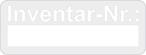 500 Stück Laminat für Inventaretiketten 50x22 mm für den Schutz vor Chemikalien, Reinigern und sonstigen Einflüssen