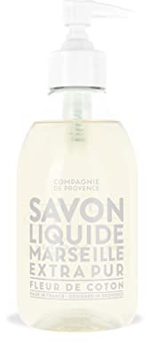 Compagnie de Provence, Provence Flüssigseife Cotton Flower blumiger zarter und pudriger Duft Baumwolle effektiv und sanft, 300 ml