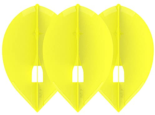Lstyle Dart Flights: L2 PRO Teardrop 2-Pack - for Soft Tip and Steel Tip Darts - Yellow