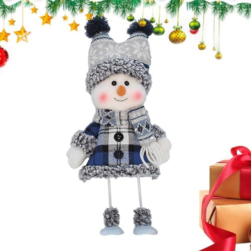 Ornamenti per bambole di peluche con pupazzo di neve di Natale, Pupazzo di neve Peluche Figure Giocattoli Bambola, Figure decorative natalizie per camera da letto, soggiorno Huasean