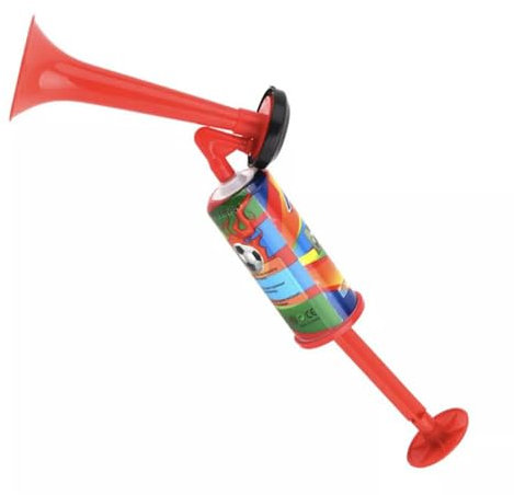 Pompa del Corno Aria Portatili,Produttore di Rumore Audotto ad Alta Voce Portatili a Mano Rossa Push Pompa Corno Aria Corno di Sicurezza per Feste Barche Eventi Sportivi