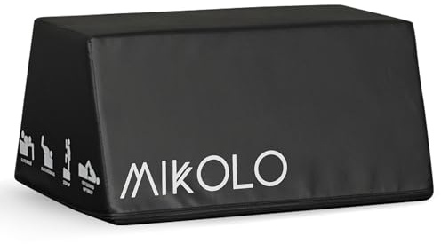 Mikolo Hip Thrust Bench, Hip Thrust Machine for Home Glute Training, Multifunctional Hip Thrust Box with Non-Slip Base, Glute Workout Equipment, 700LB Capacity, Core & Ab Exercises (Large)