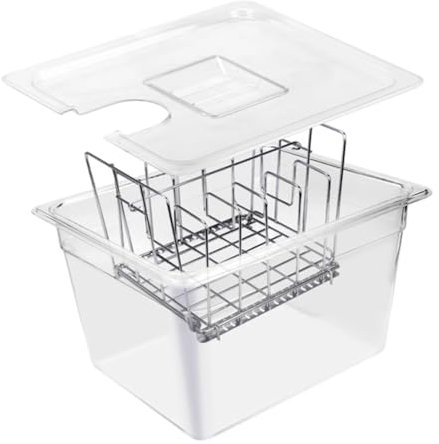 Cuiseur sous vide 11 L avec grille en acier inoxydable et séparateurs amovibles pour une cuisson de précision