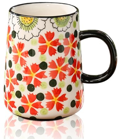 Groß Tasse,Große Keramik Kaffeetasse 500ml,Tee Tasse, Becher Porzellan,Classic Kaffeetasse Becher mit Griff,Geschenke für Mama Frau,Cappuccino tasse,Tasse XXL für Büro und Zuhause