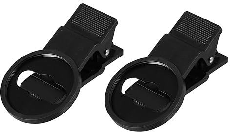 Veemoon Clips Paquete de 2 Piezas para Lentes de Cámara de Teléfono Móvil Fáciles de Usar de 37mm Sujeción Estable y Material Abs para Fotografía Móvil