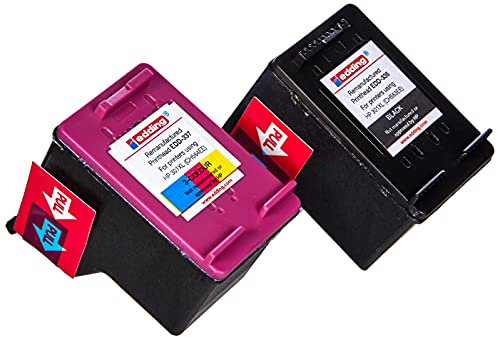 edding Druckerpatrone EDD-440 - Multipack 2 - Schwarz, 3-Farbig - 1x 21 ml + 1x 16 ml - Reichweite 1x 700 1x 440 Seiten - Ersetzt HP 301XL/301XL (CH563EE/CH564EE)