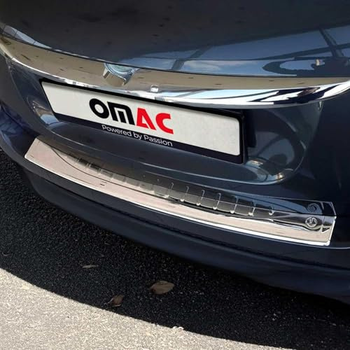 OMAC Rear Bumper Sill Cover for Fiat 500X 2016-2023 – Stainless Steel Polished Finish