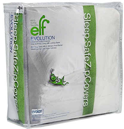 Eco Living Friendly Evolon Mattress Protector | Zippered Mattress Encasement | Sleep Safe ZipCover 12 Cal King