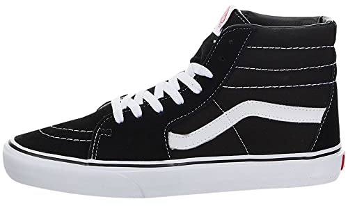Vans Mixte Adulte SK8-Hi Sneaker, Black/Black/White, 42.5 EU