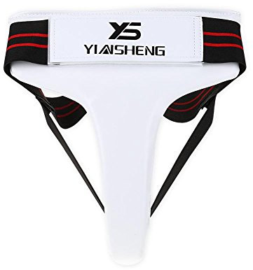 Zer one Frauen Tiefschutz, Frauen Tiefschutz Taekwondo Boxing Karate Jockstrap Sanda Crotch Protector(M)