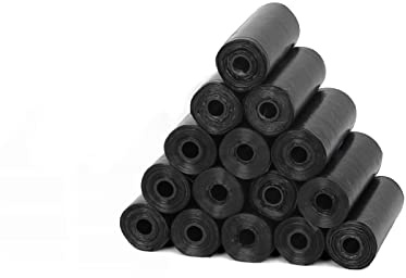 VARIOUS Bolsas Caca Perro, 300 Unidades 20 Rollos, Bolsas Para Excrementos De Perros, Extra Gruesa Prueba de Fugas,Color Negro